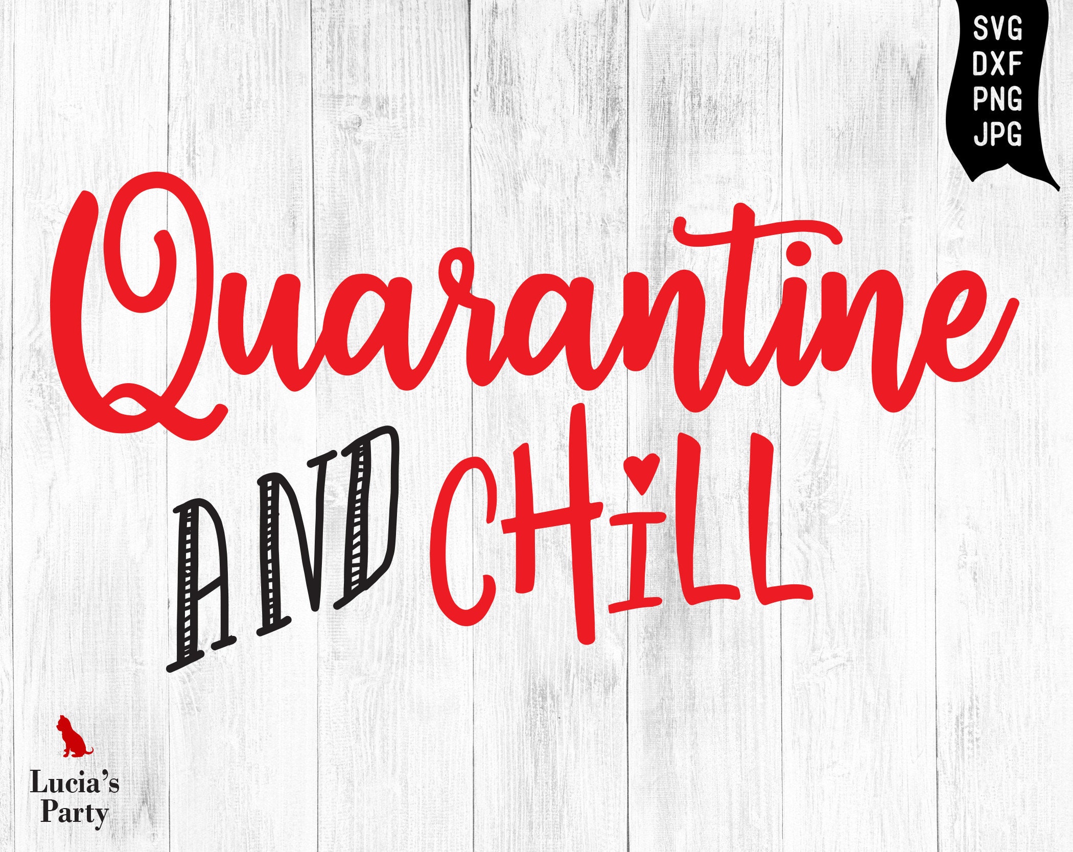Quarantine and chill svg Social distancing svg social Etsy