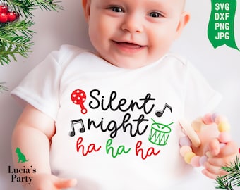 Stille Nacht Body SVG, Weihnachten Baby Body Svg, Weihnachten Baby Svg Weihnachten Baby Weihnachten Png, Weihnachten SVG Baby, neue Baby Svg