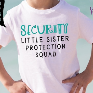 Sicherheit kleine Schwester Schutz Kader SVG, Big Brother Svg-Datei, SVG Big Brother, großer Bruder Png, big brother Sublimation download