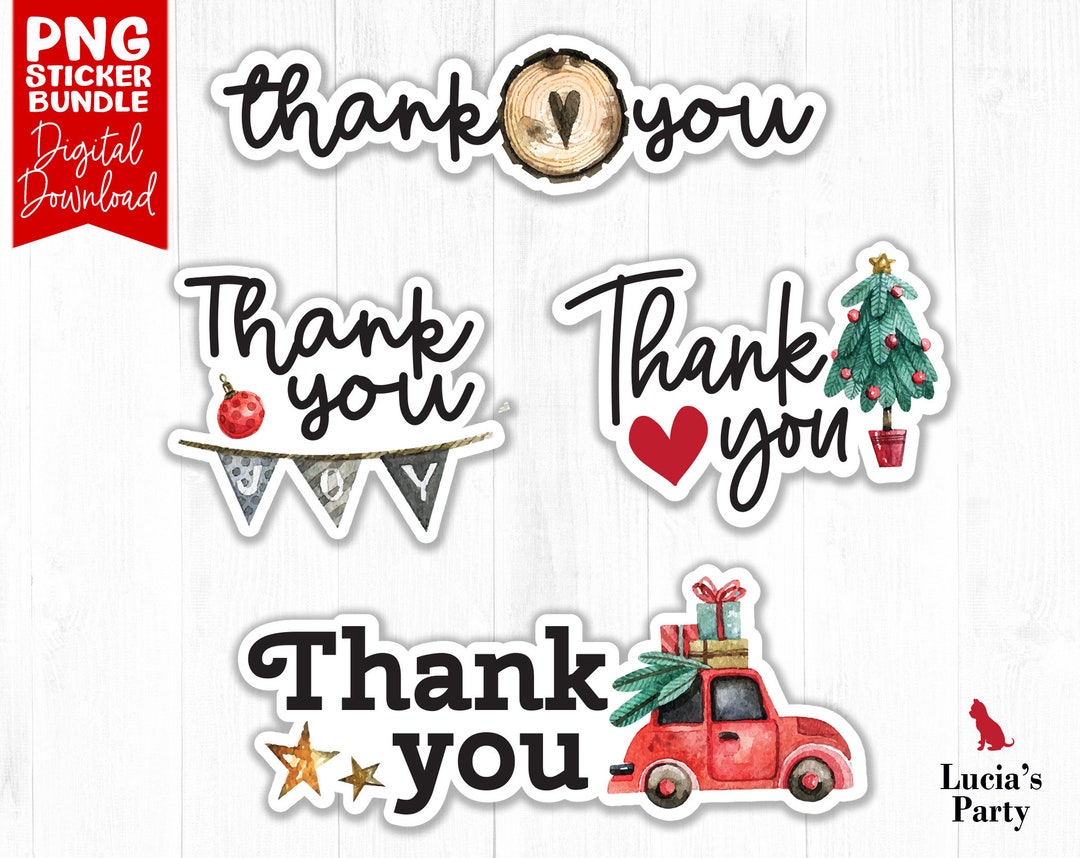 Thank You PNG, Small Business Stickers Printable, Business Stickers Png