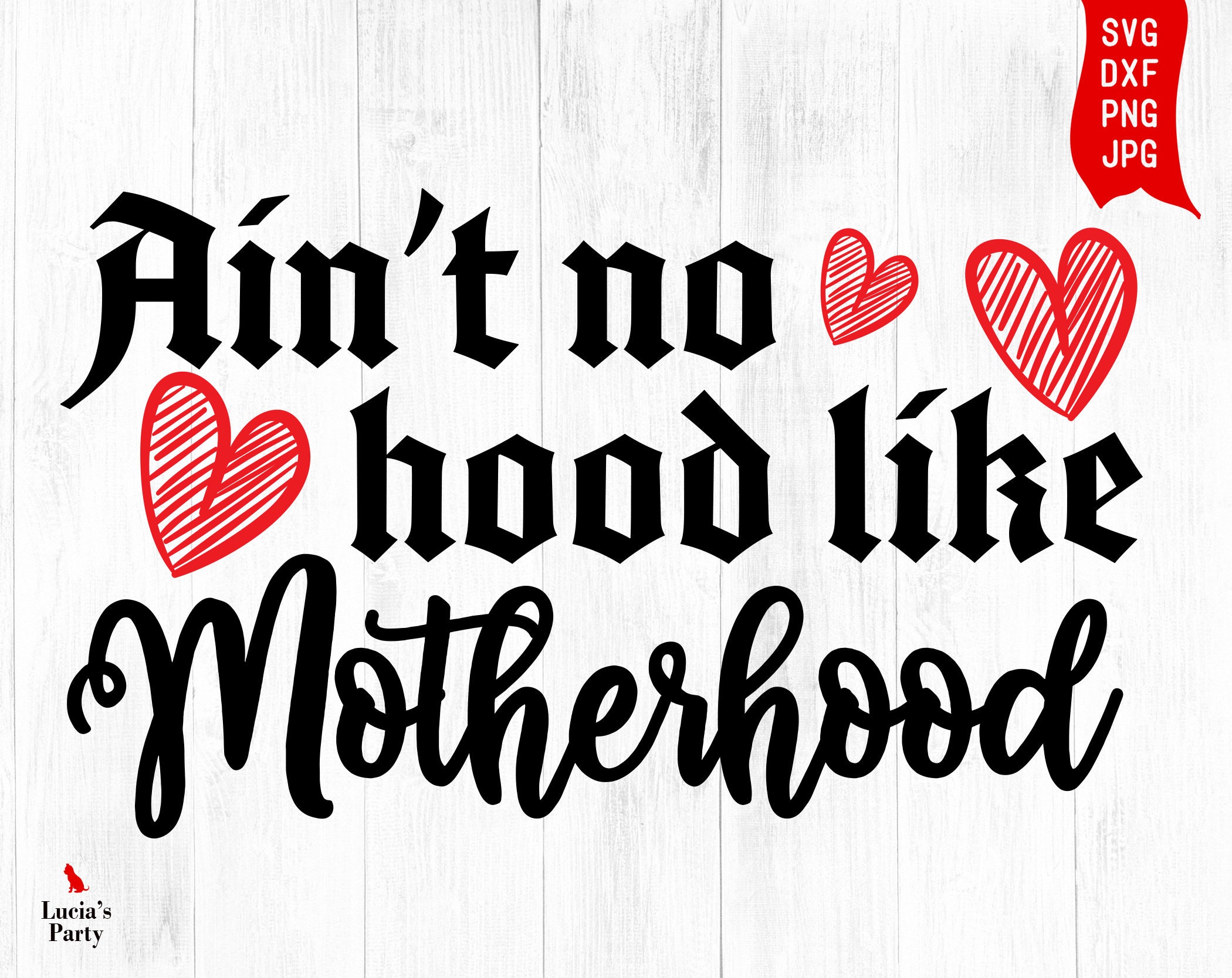 Ain T No Hood Like Motherhood Svg Free www.etsy.com