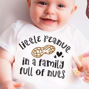 Kleine Erdnuss SVG, kleine Erdnuss Body, lustige Body Svg, Onesie sagen Svg Baby Body Baby Svg für Baby junge Onesies, Baby junge Svg-Dateien