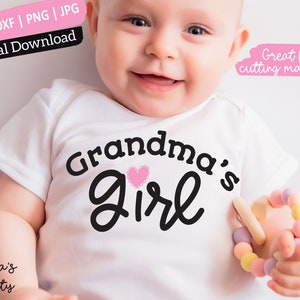 Nonna Ragazza SVG, Nonna Baby svg, Nonna ragazza onsie, nonna bambina, nonna svg, baby nonna rivelare, baby png