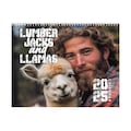 Funny calendar 2025 | Lumberjacks and Llamas | White elephant gifts for adults | Weird calendars | Calendar humor | Funny Wall Art