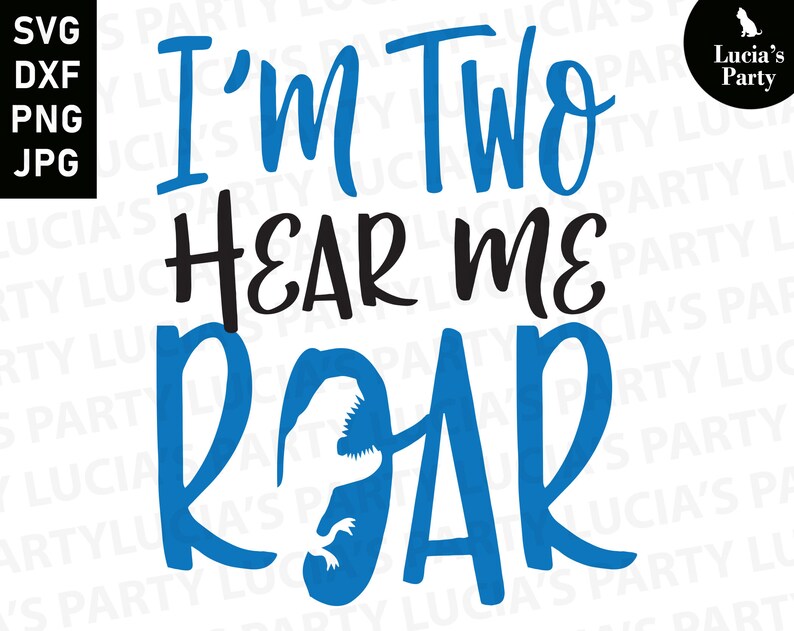 Download Im Two Hear Me Roar Svg 2nd birthday dinosaur svg Two ...