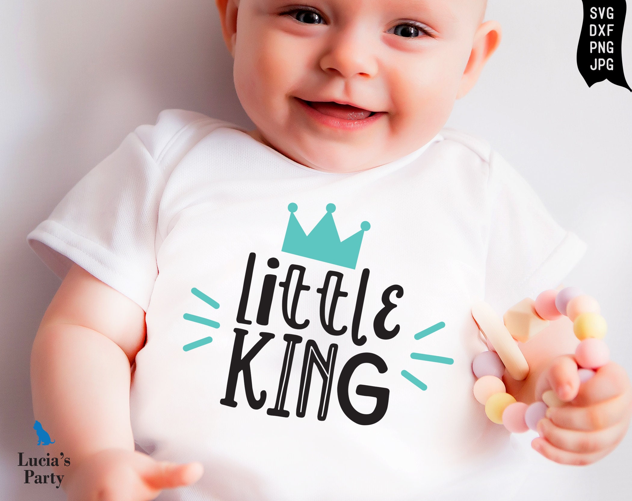 Download Little King Svg Baby Boy Svg For Onesies Newborn Boy Svg For Etsy