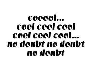 Cool Cool No Doubt Etsy Cool Cool No Doubt Etsy