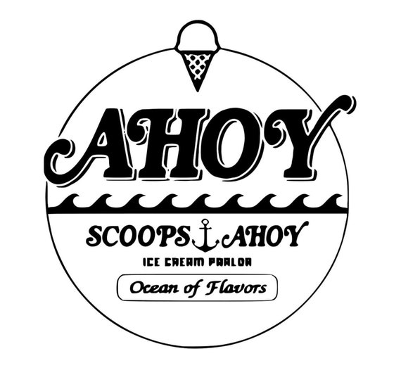 Stranger Things 'scoops Ahoy' Decal Etsy