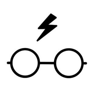Harry Potter Glasses and Scar decal | Etsy