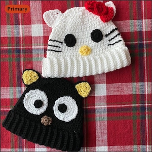 Kitty cat beanies