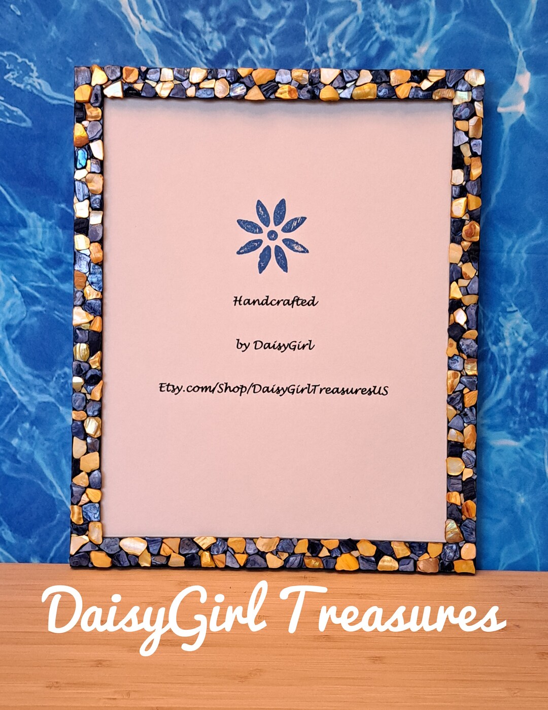 8 X 10 Frame / Crushed Shell Frame / Beach Decor / Coastal Etsy
