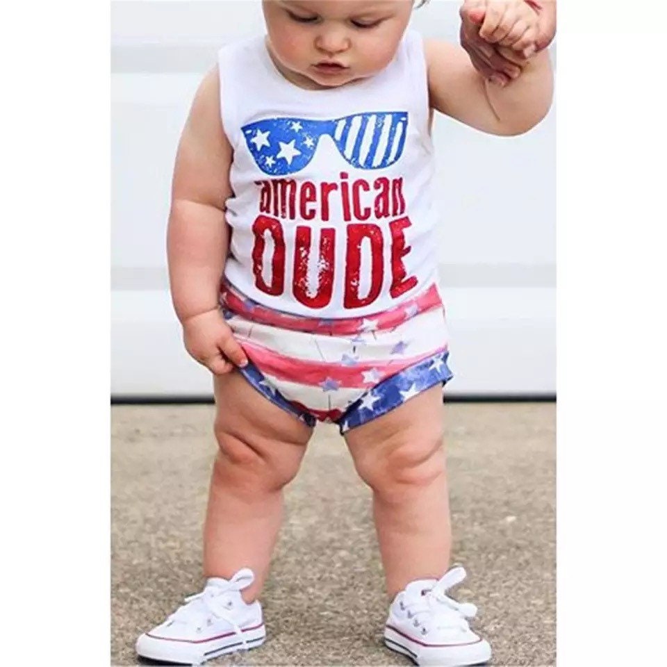 Baby Boys Patriotic Outfit Baby 4th of July Outfit Baby Boy Etsy