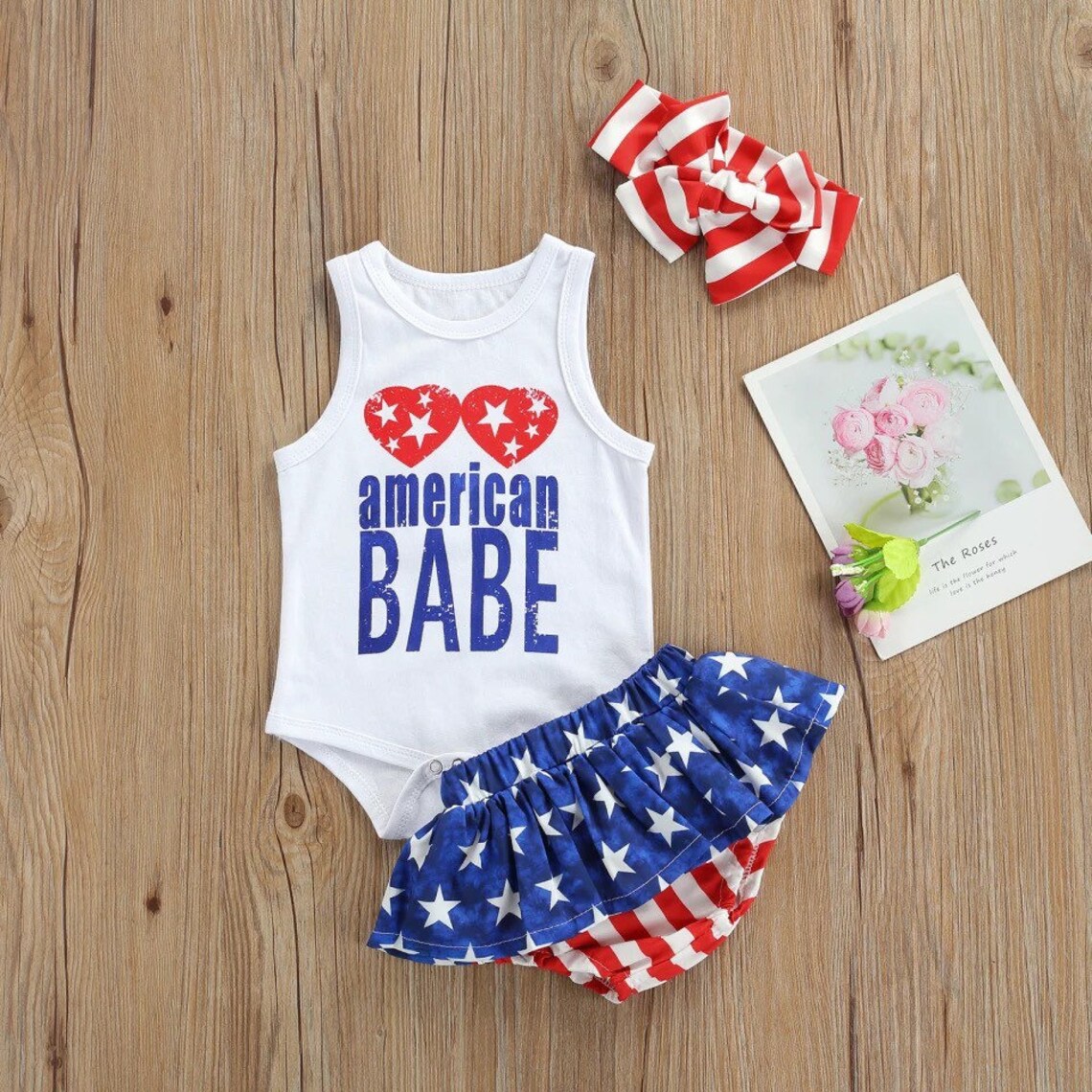 Patriotic Baby Girl Outfit Baby Girl Fourth of July Etsy
