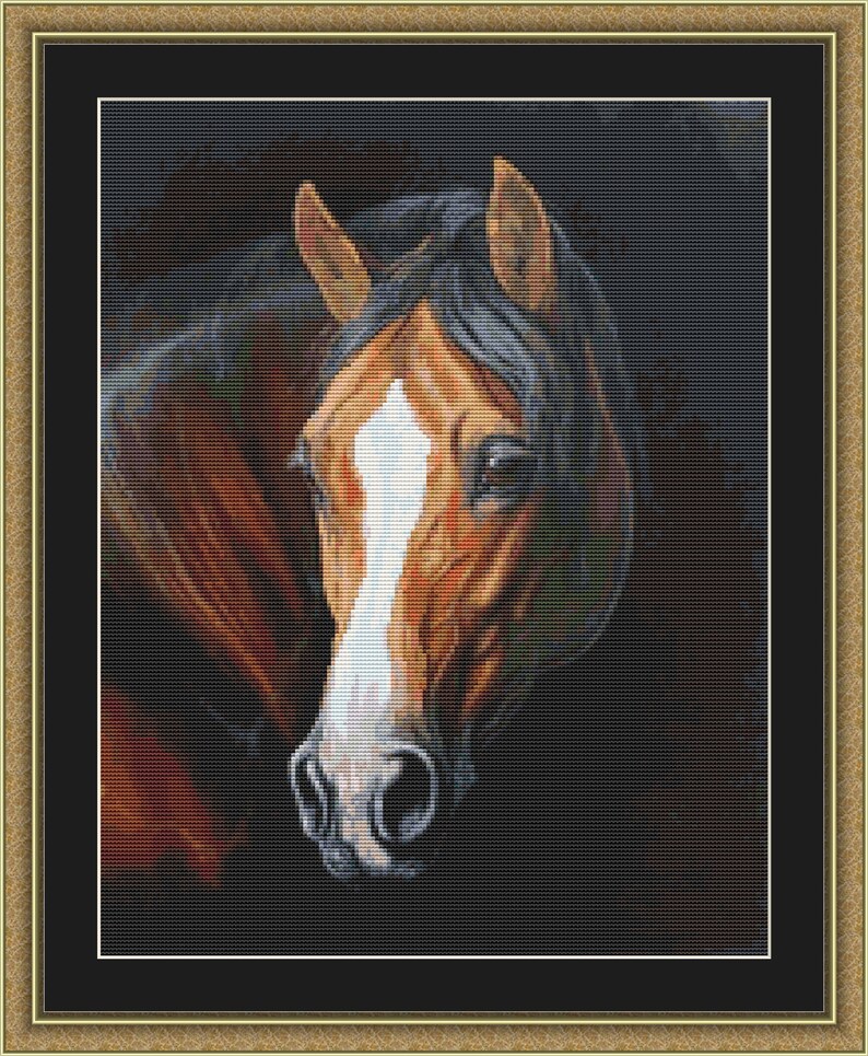Wild Horse Cross Stitch Pattern PDF Down Load 113 Etsy