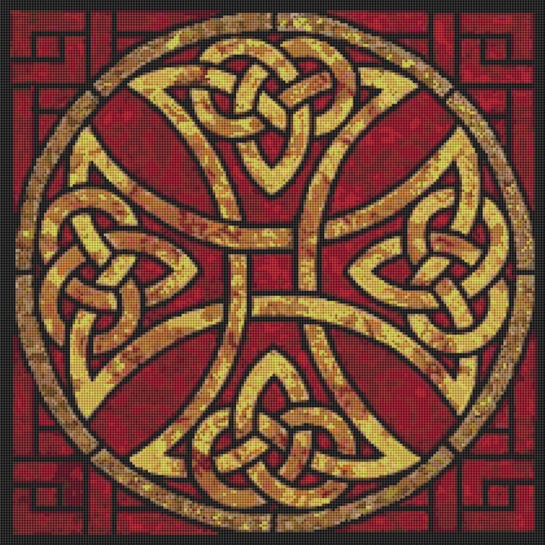 Celtic Knot Counted Cross Stitch Pattern PDF Down Load 072 | Etsy