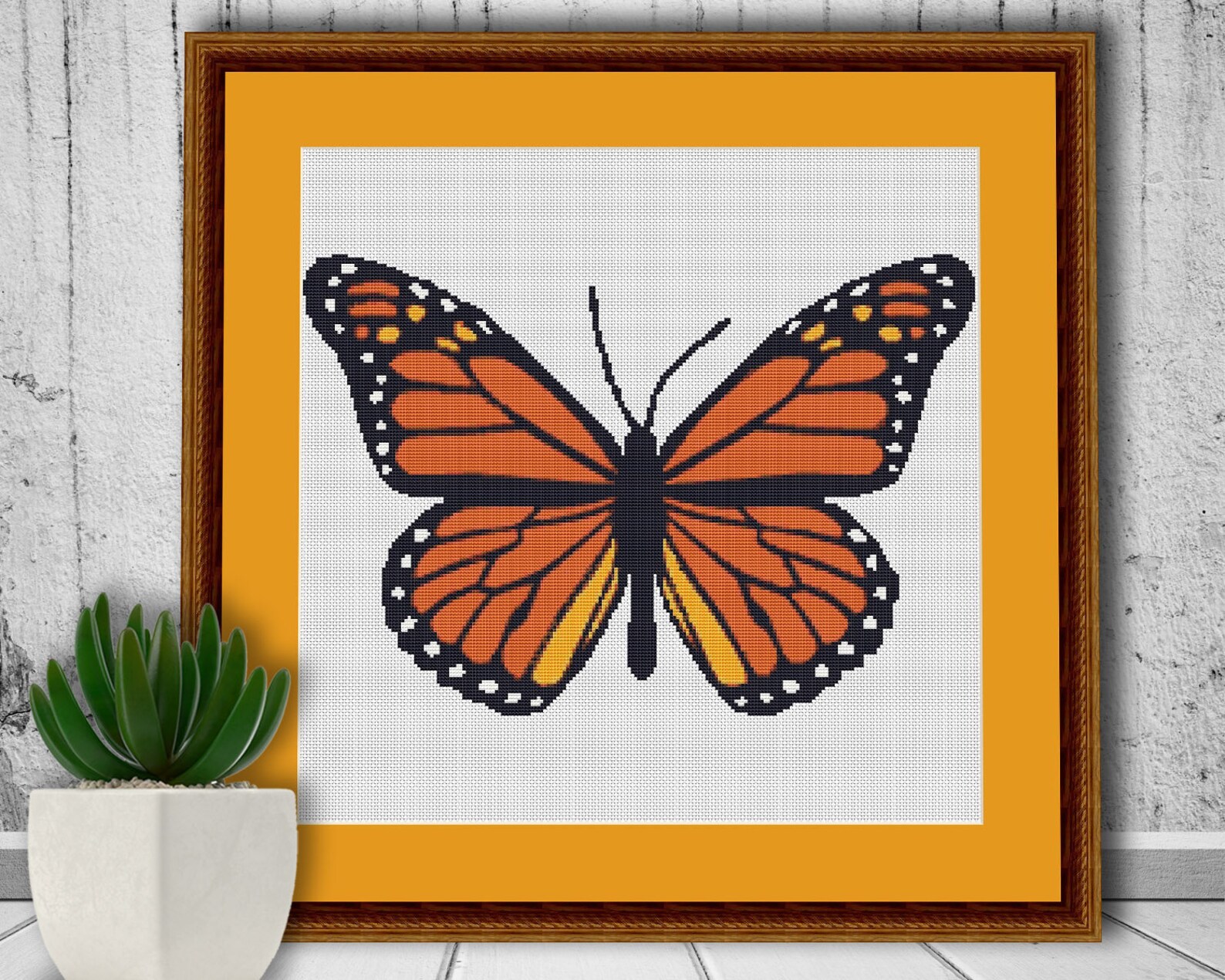 Monarch Butterfly Cross Stitch Pattern PDF Down Load 050 - Etsy