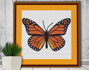 Monarch Butterfly Digital Download Cross Stitch Pattern - Etsy