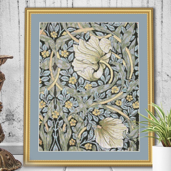 William Morris Cross Stitch Pattern Etsy