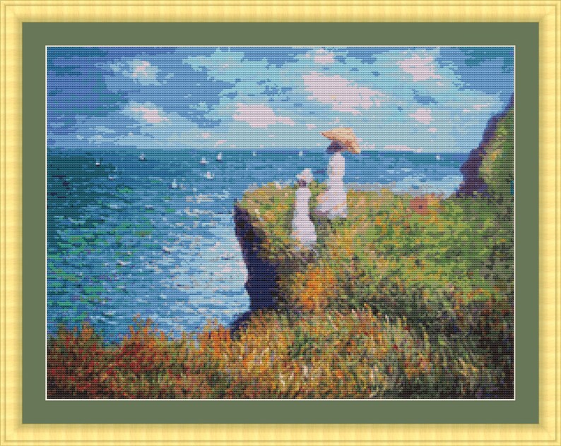 Artist Painting Counted Cross Stitch Pattern PDF Down Load 240 Etsy