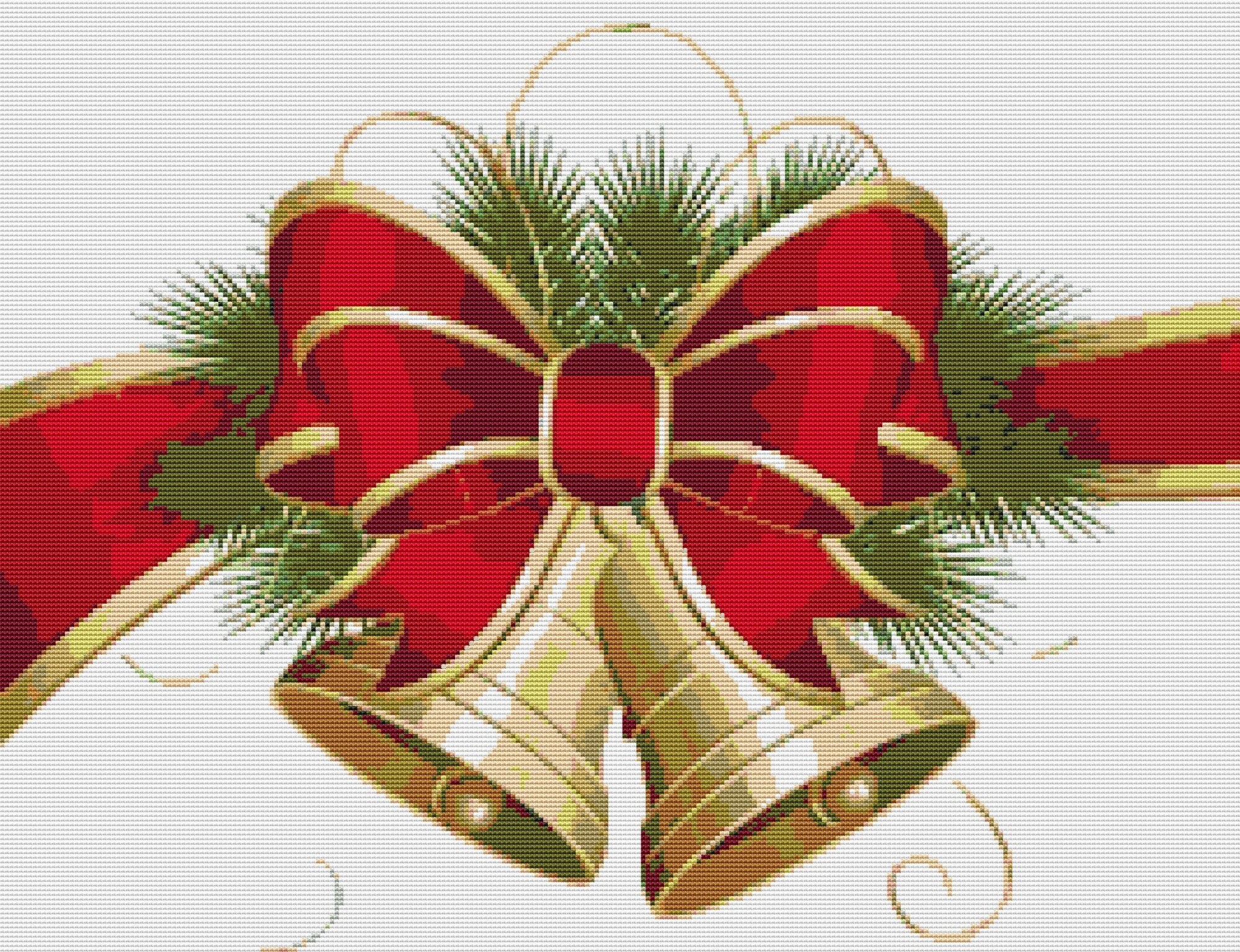 Christmas Bells Cross stitch Pattern PDF Down Load 152 - Etsy España
