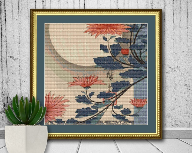 Japanese Print Counted Cross Stitch Pattern PDF Down Load 234 Etsy