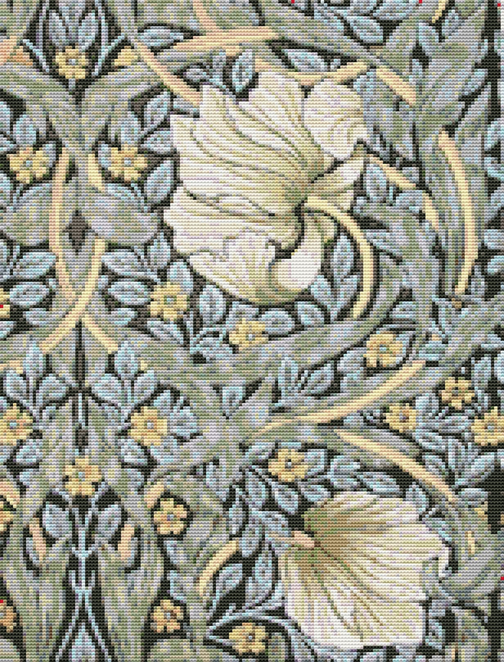 Morris william henry john dearle cross stitch arts acanthus quilt festival movement diy crafts designs patterns decor 1932 1860 choose