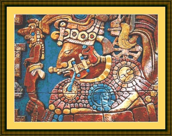 Aztec Wall Art Cross Stitch Pattern Pdf Down Load 044 - Aztec Wall Art Aztec Wall Art Cross Stitch Pattern Pdf Down Load 044 - Aztec Wall Art