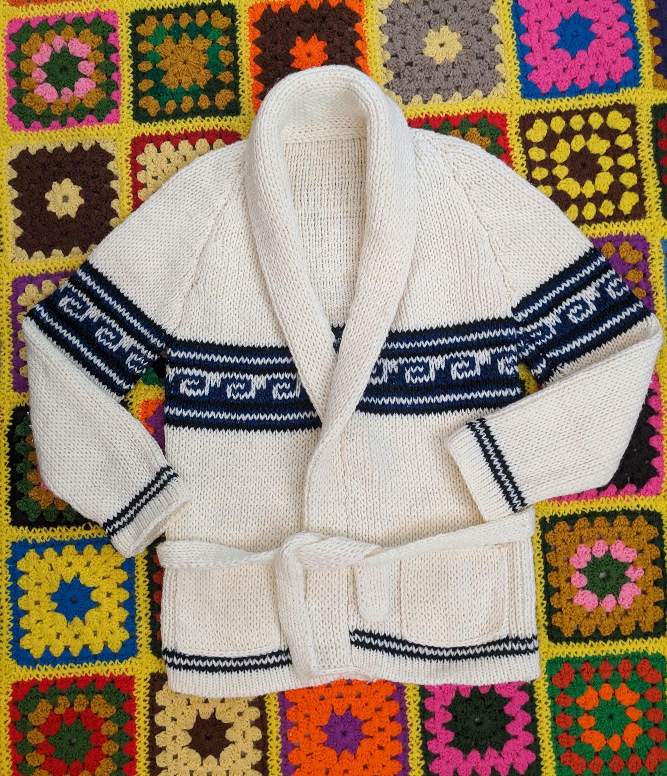 Vintage 60s 70s Cardigan Sweater Chinconcuac Mexico Artisan - Etsy