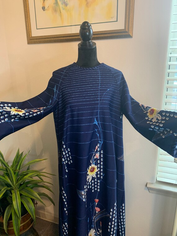RARE/ AMAZING 1960s/1970s 3D Dress/Robe By mademoi