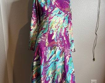 Vintage 1960s groovy psychedelic go go dress