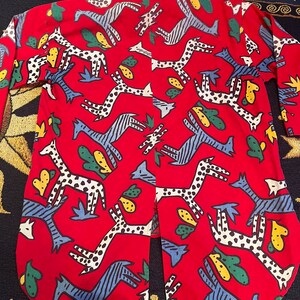Funky RARE fun vintage 80s abstract novelty shirt by YOU BABES image 4
