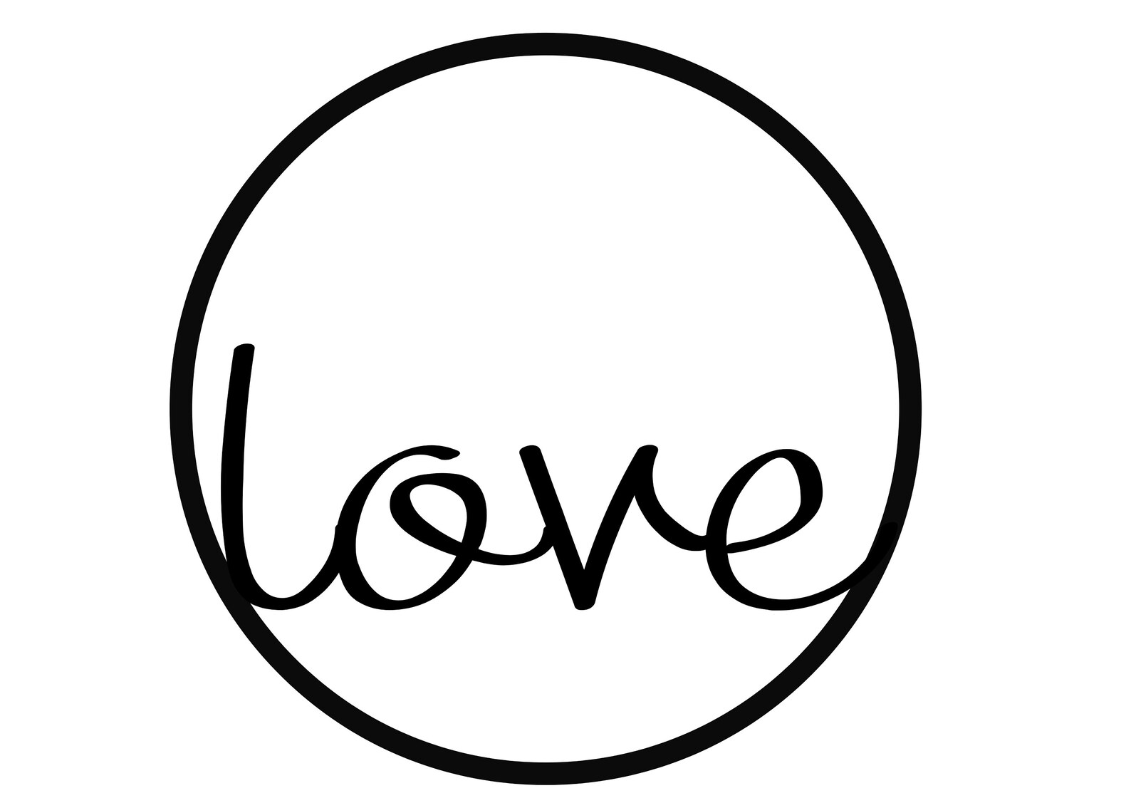 Circle of Love Love Simple Wall Decor Metal Signs Metal Etsy