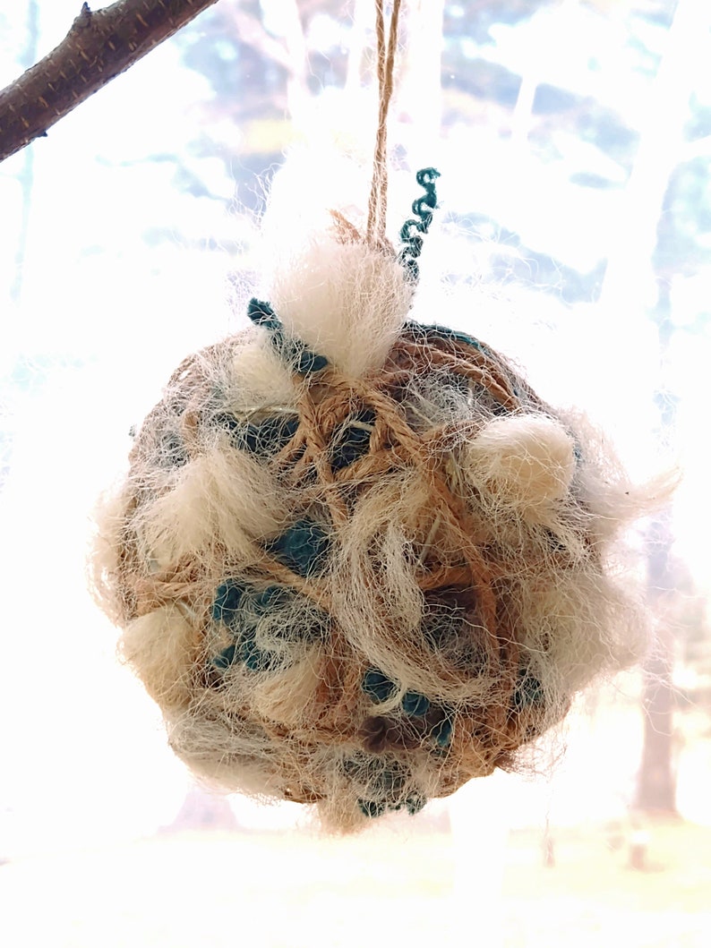 Alpaca Grapevine Eco-Friendly Nesting Ball for Birds Salvaged image 3