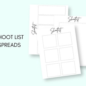 Printable Photoshoot Planner Photoshoot Planner Photography | Etsy