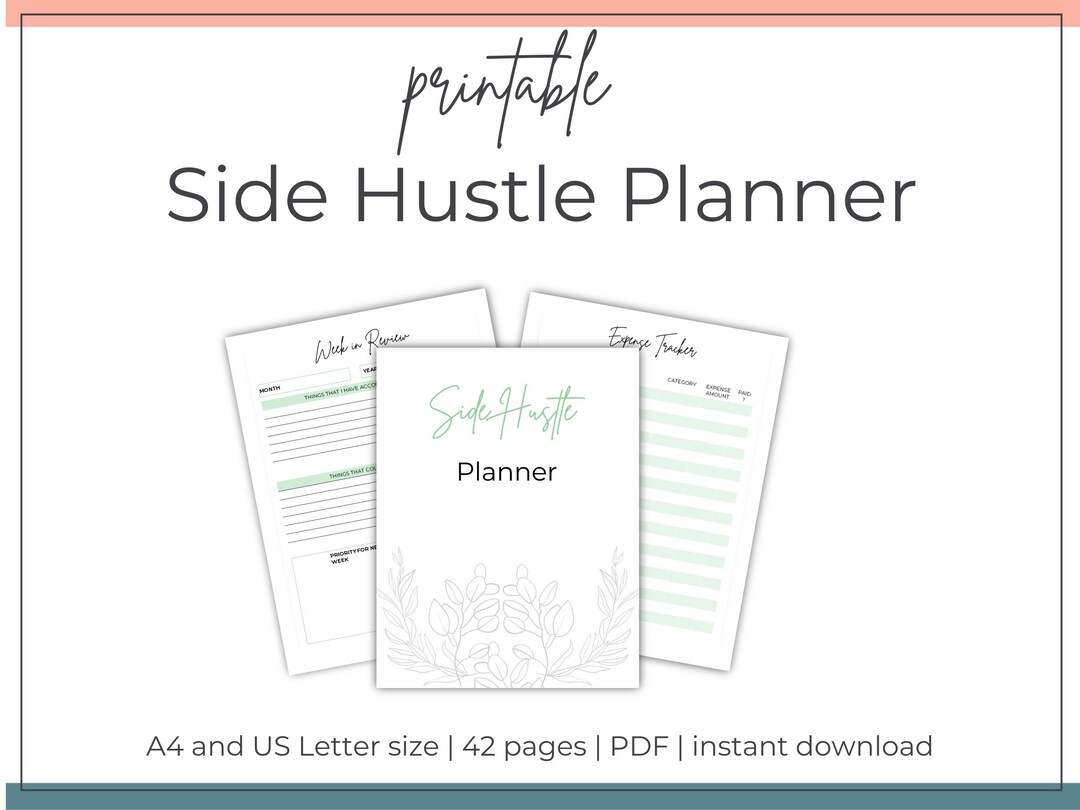 Side Hustle Planner Printable - Etsy