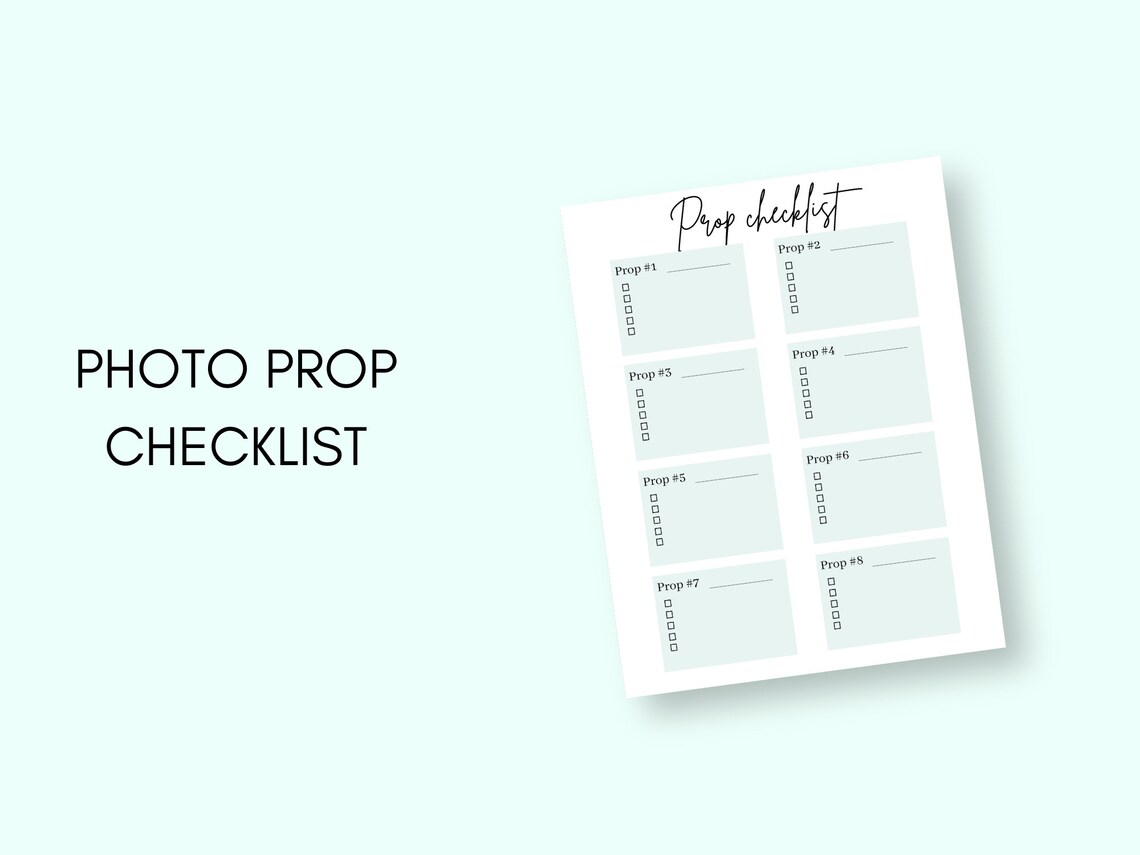 Printable Photoshoot Planner Photoshoot Planner Photography | Etsy