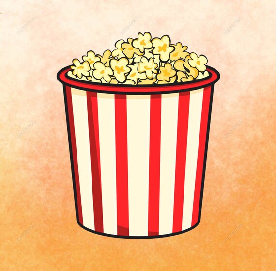 Popcorn kernel clipart | Etsy