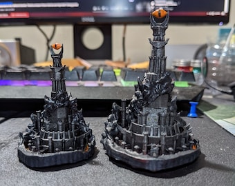 Barad-dûr eye of sauron tower mini world (NEW LARGER VARIATION)