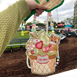 Beaded Ice Cream Shoulder Bag