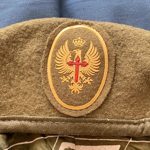 Vintage Spanish Military Beret Paratrooper vgc
