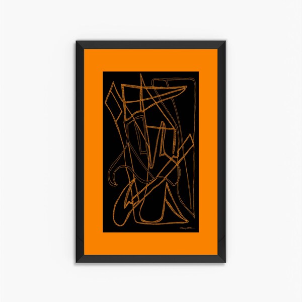 ADD A TOUCH Of Artistic Flair To Your Home With Abstract Canvas Print, Elegant Above The Bed Wall Art Print. Crisper by Cyril Caesar