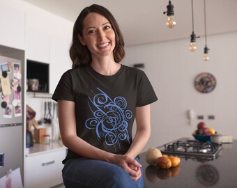 Abstract Swirls T-Shirt: Trendy Graphic Tee