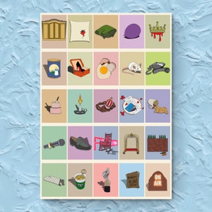 Impresión A4 Inside No. 9 - cocina / dormitorio / sala de estar