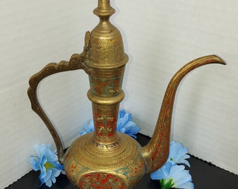 Indische messing teekanne | Etsy Messing indische teekanne | Etsy