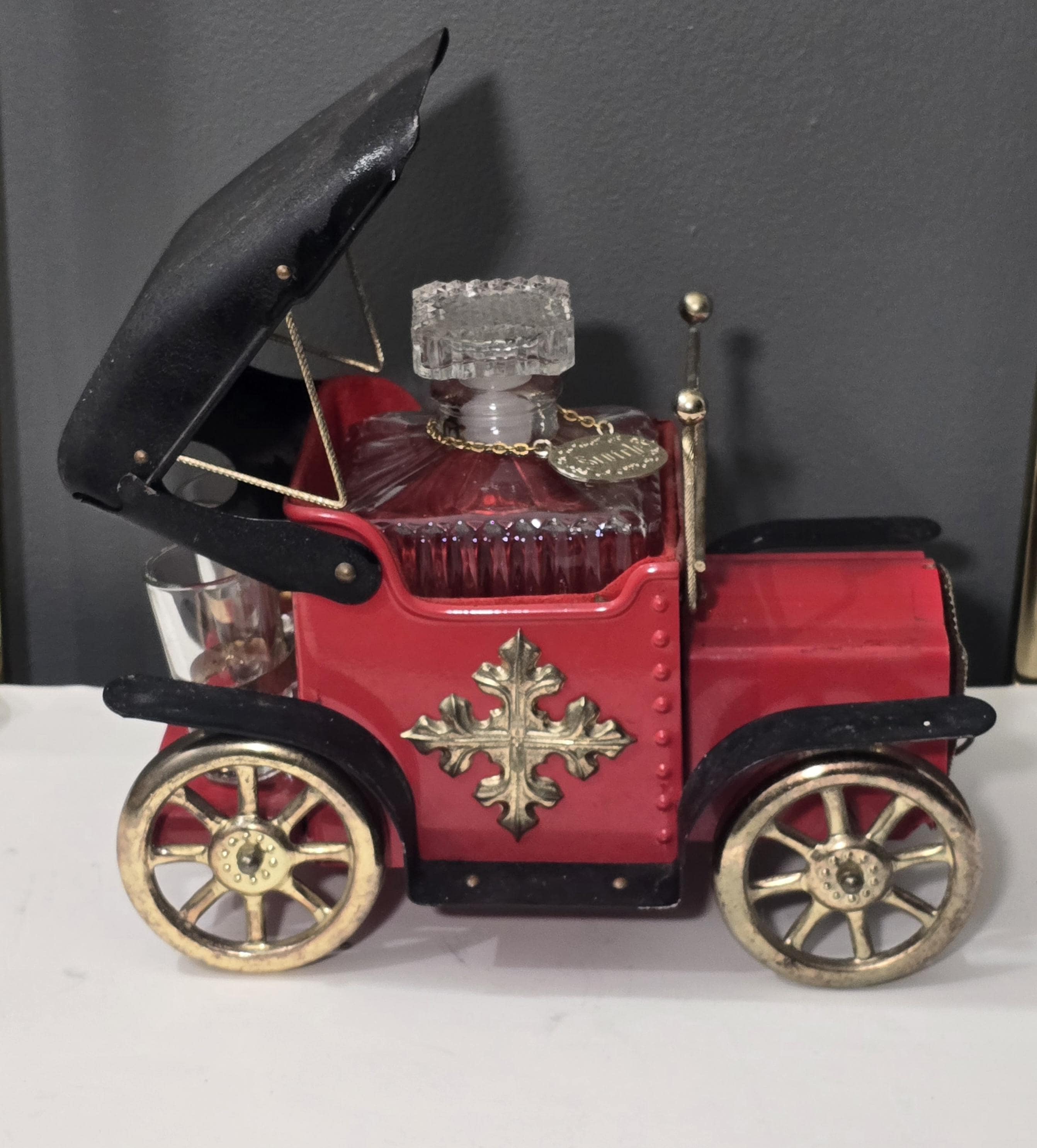TISLO, Musical Decanter Set, Vintage 70s, Ford Model T, Mini Car