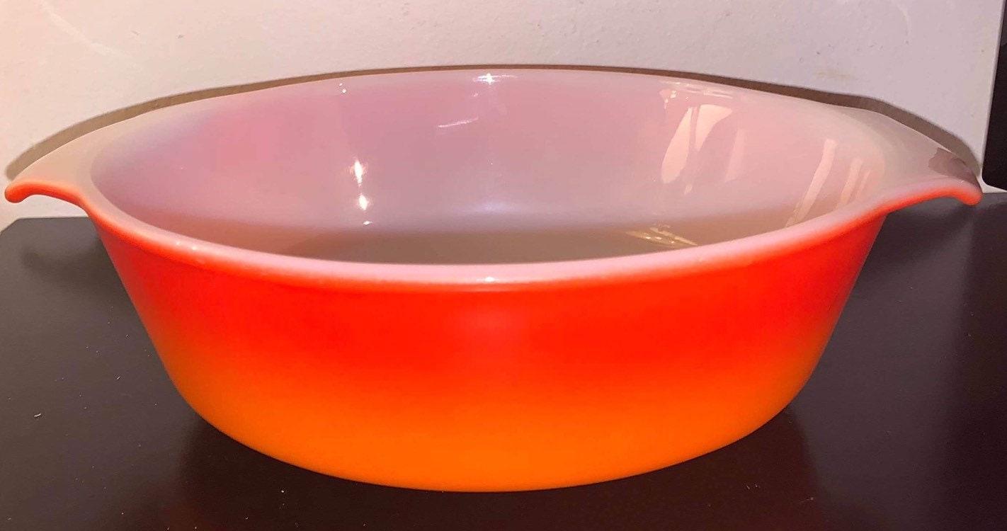 Anchor Hocking Set, Vintage Fire King, Tangerine Orange Ovenware