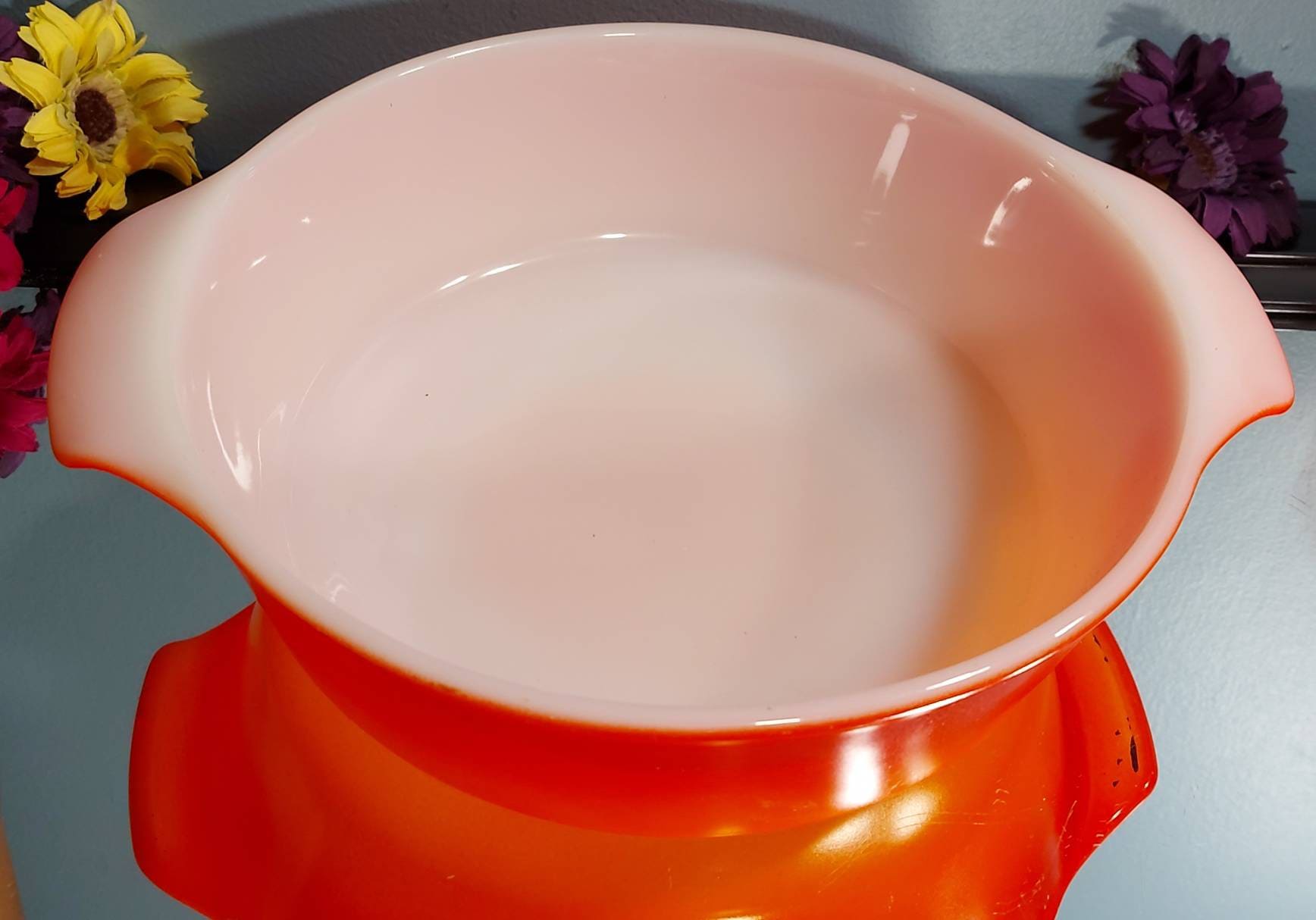 Anchor Hocking Set, Vintage Fire King, Tangerine Orange Ovenware