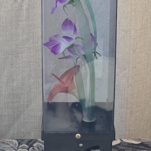 Fiber optic, Musical Lamp, Vintage 80's Fibre Optic Light, Musical, Flower Display, Ornament, Retro, Lamp, Lighting, Home Decor, image 15
