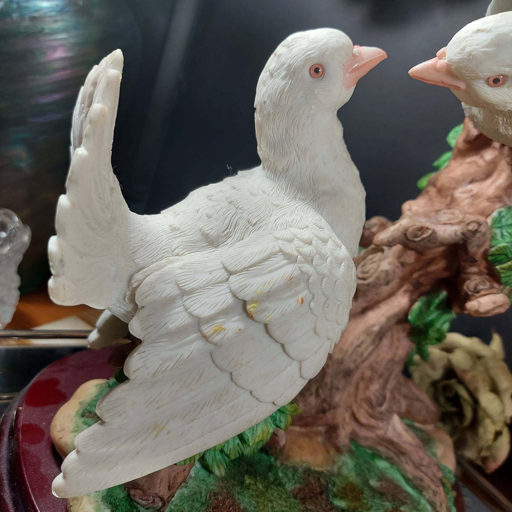 2 Doves Statue Natelia Collection Vintage 90s Figurine Etsy Canada