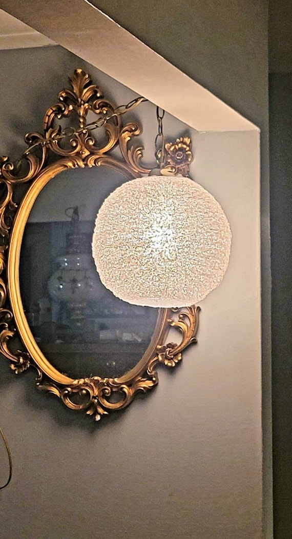 Lucite 2024 swag lamp